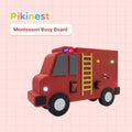Firetruck Busy Board for Toddlers | LED Switch Toy