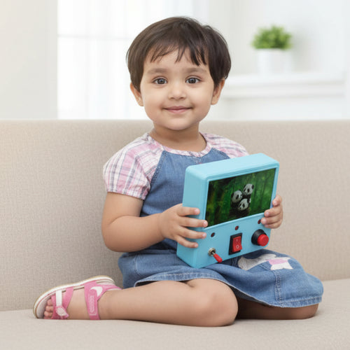 Montessori LED Switch Board Toy – Blue | Pikinest Busy Board