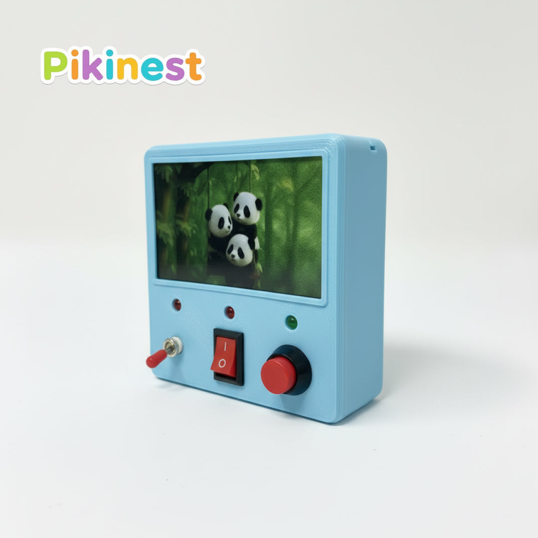 Montessori LED Switch Board Toy – Blue | Pikinest Busy Board