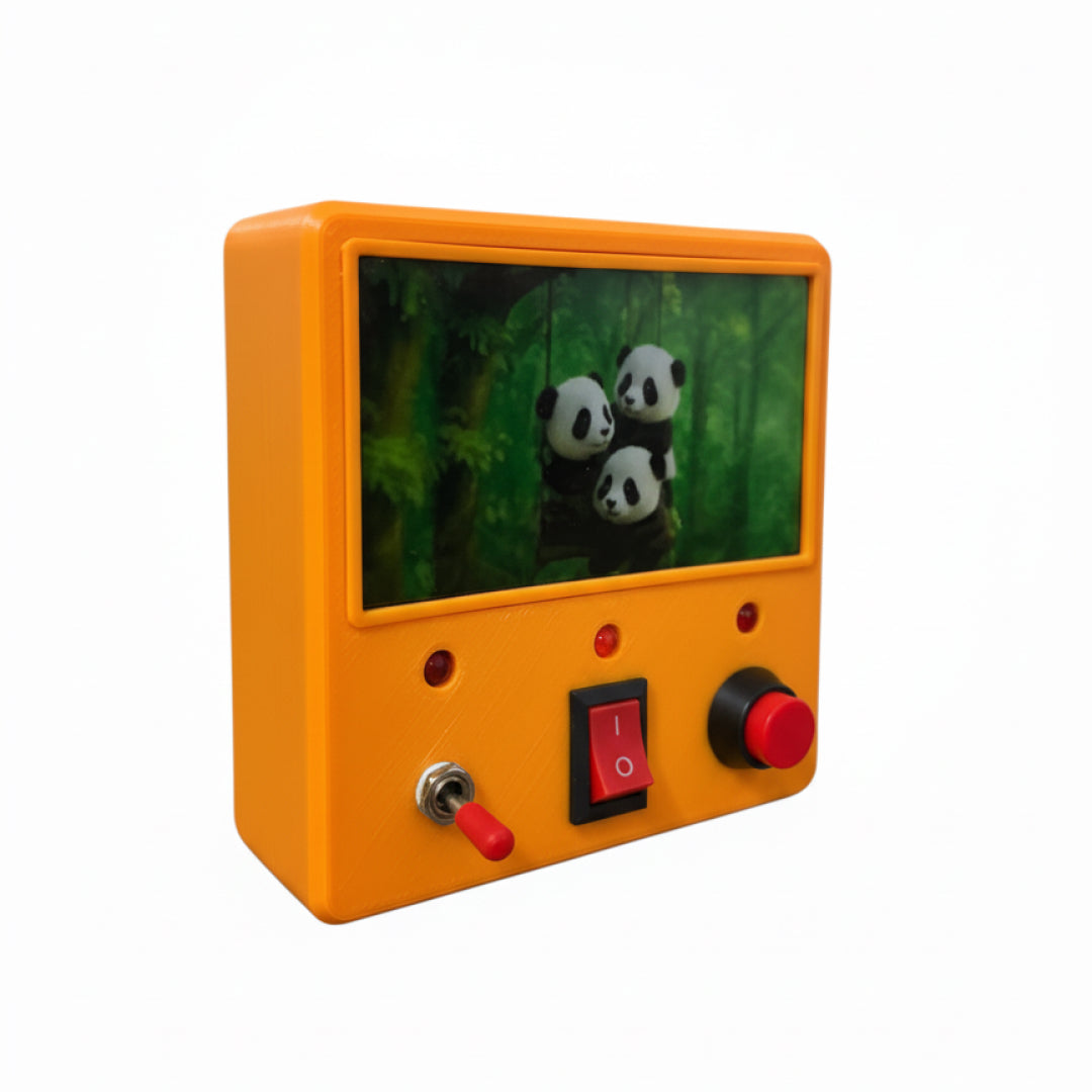 Orange Montessori Switch Board Toy | Pikinest LED Busy Board